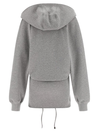 Gray Cotton Short Dress