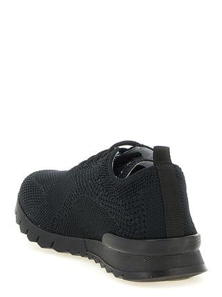 Zapatillas deportivas negras de algodón  