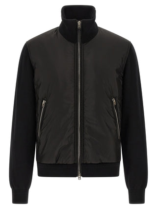 Black Wool Bomber