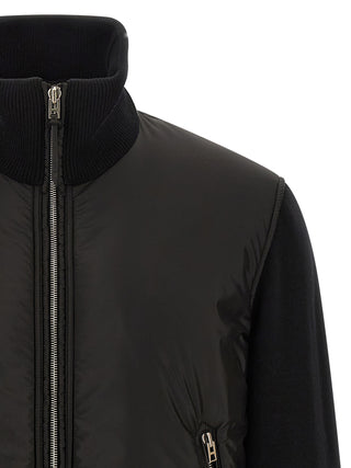 Black Wool Bomber