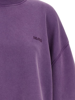 Purple Cotton Sweatshirt