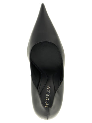 Black Calfskin High Heel Pumps