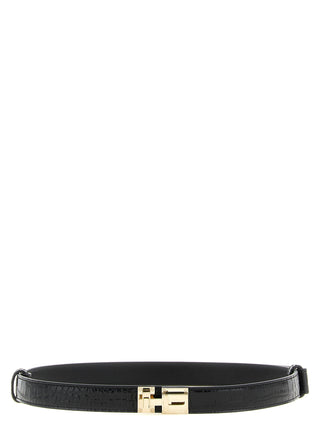 Black Calfskin Regular Belt