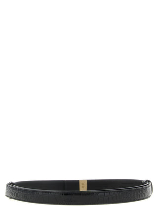 Black Calfskin Regular Belt