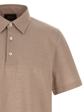 Beige Cotton Polo Shirt