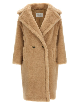 Beige Alpaca Leather Coat