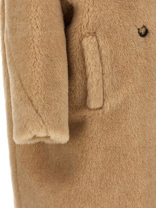 Beige Alpaca Leather Coat