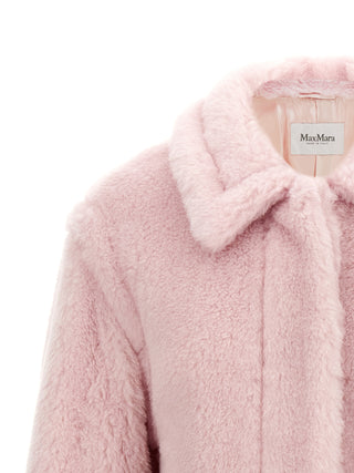 Multicolor Alpaca Leather Coat