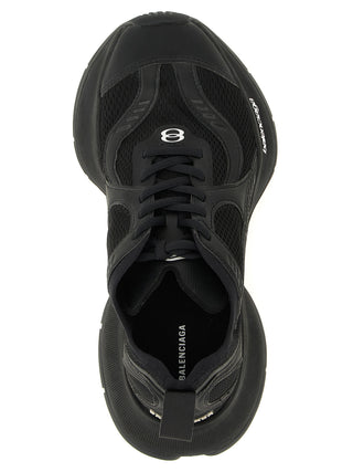 Zapatillas deportivas atléticas de poliéster negro