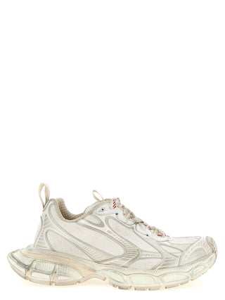 Silver Polyethylene Athletic Sneakers