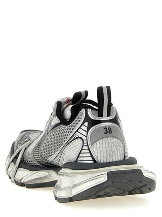 Gray Polyethylene Athletic Sneakers