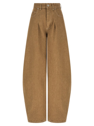 Vaqueros de algodón beige
