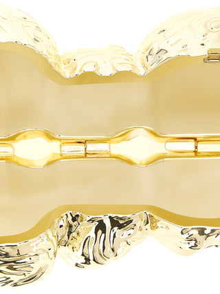 Gold Acetate Clutch Bag
