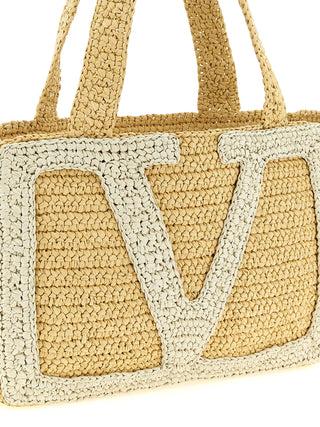 White Viscose Tote Bag