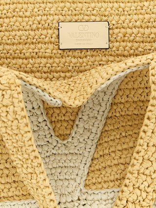White Viscose Tote Bag
