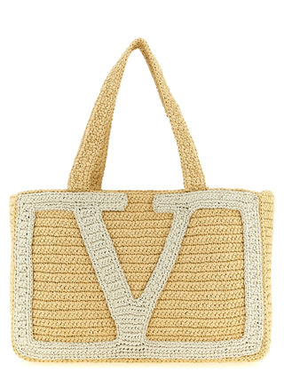 Bolso tote blanco de viscosa