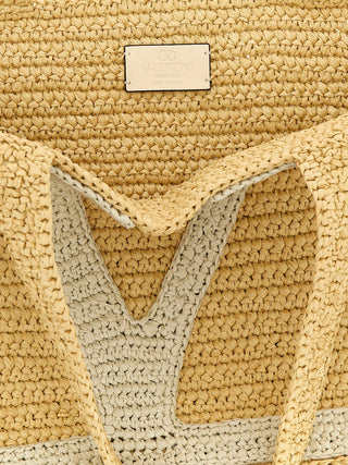 Bolso tote blanco de viscosa