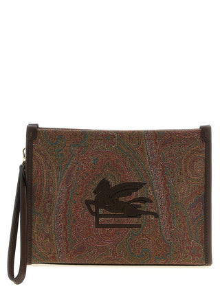 Multicolor Cotton Clutch Bag