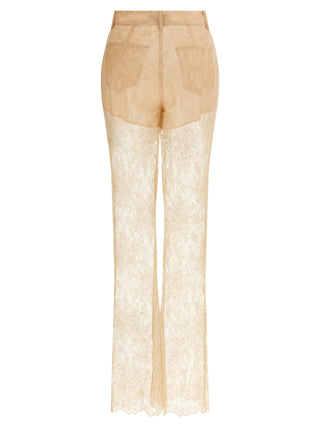 Multicolor Polyamide Flared Pants