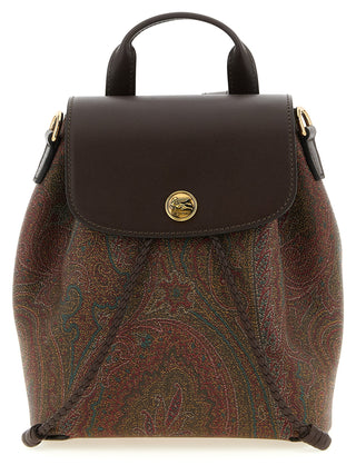 Multicolor Cotton Backpack