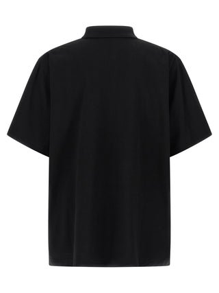 Black Cotton Polo Shirt
