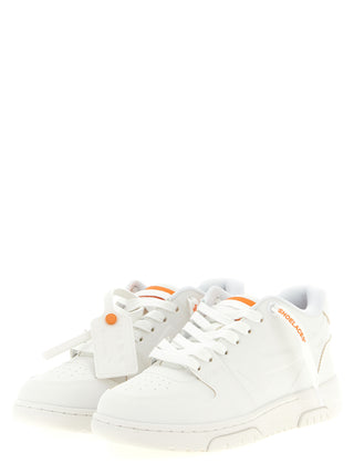 Orange Plastic Athletic Sneakers