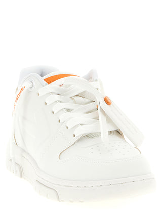 Orange Plastic Athletic Sneakers