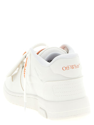 Orange Plastic Athletic Sneakers