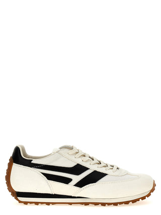 Bicolor Polyester Athletic Sneakers