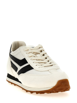 Bicolor Polyester Athletic Sneakers
