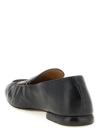 Black Calfskin Slip-On Loafers