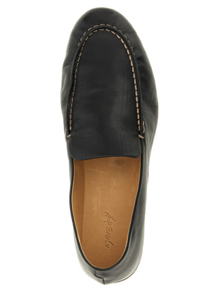 Black Calfskin Slip-On Loafers
