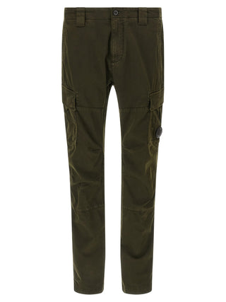 Bicolor Cotton Cargo Pants
