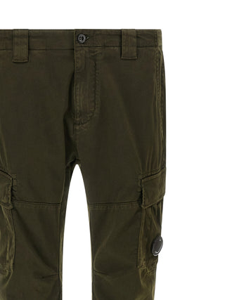 Pantalones cargo bicolor de algodón