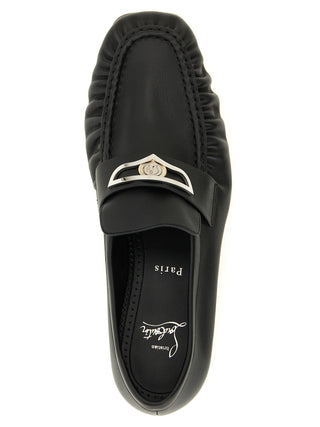 Black Calfskin Slip-On Loafers