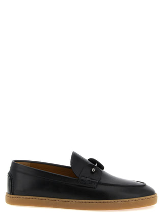 Black Calfskin Slip-On Loafers