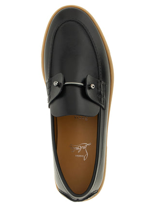 Black Calfskin Slip-On Loafers