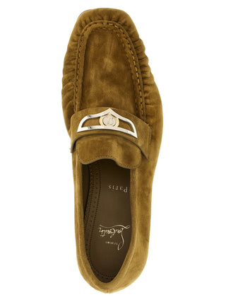 Brown Calfskin Slip-On Loafers