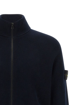 Blue Cotton Cardigan