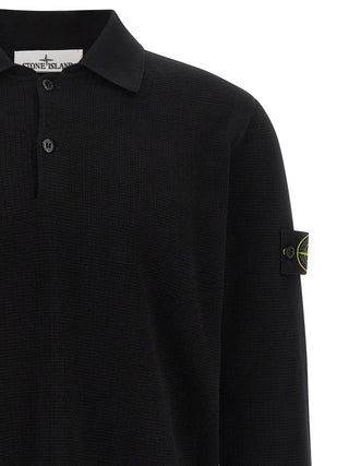Black Cotton Polo Shirt