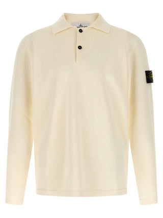 Beige Cotton Polo Shirt