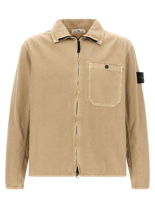 Blusa beige de algodón