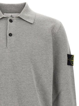 Gray Cotton Polo Shirt