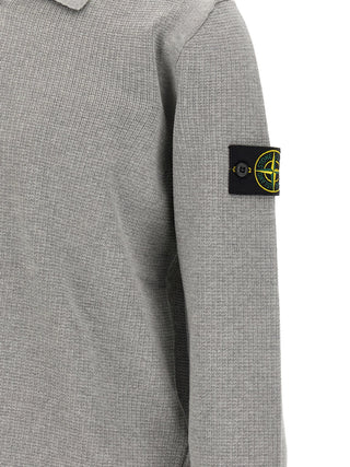 Gray Cotton Polo Shirt