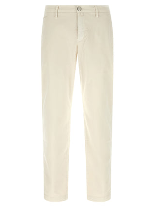 White Cotton Chino Pants