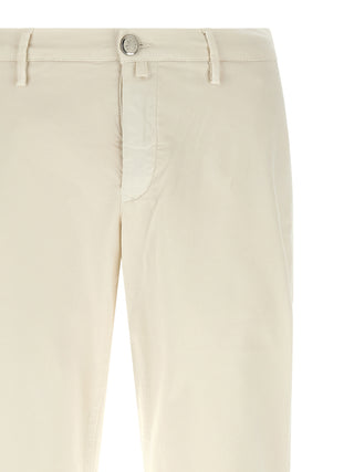 White Cotton Chino Pants
