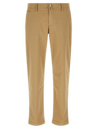 Beige Cotton Chino Pants