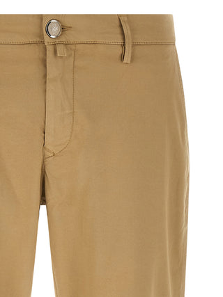 Pantalones chinos beige de algodón