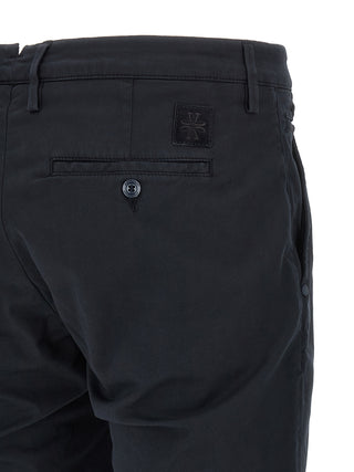 Blue Cotton Chino Pants