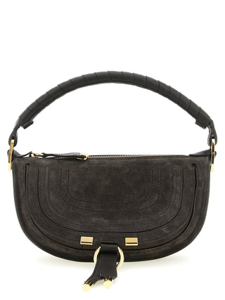 Brown Calfskin Shoulder Bag